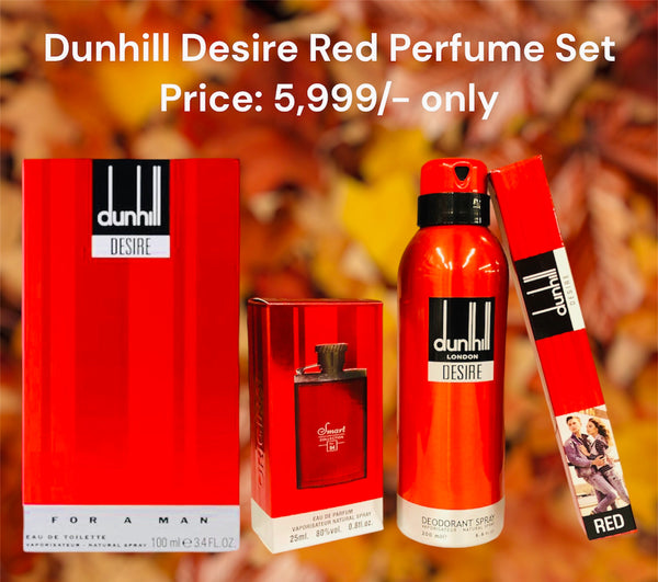 Dunhill Desire Red Perfumed Set (Pack Of 4)