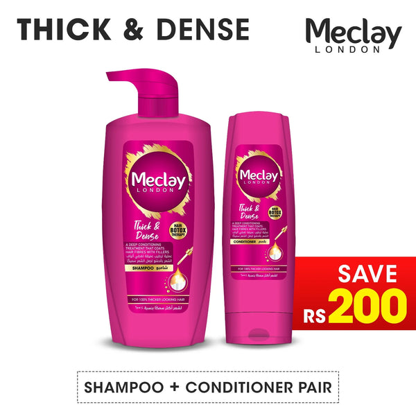 Meclay London Thick & Dense Shampoo 660ml + Conditioner 180ml