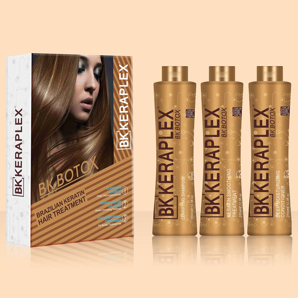 BK Botox - BK Keraplex Best Selling Kit 3 x 350Ml Set Professional Keratin Treatment Brazilian Keratin BKkeraplex Keratin